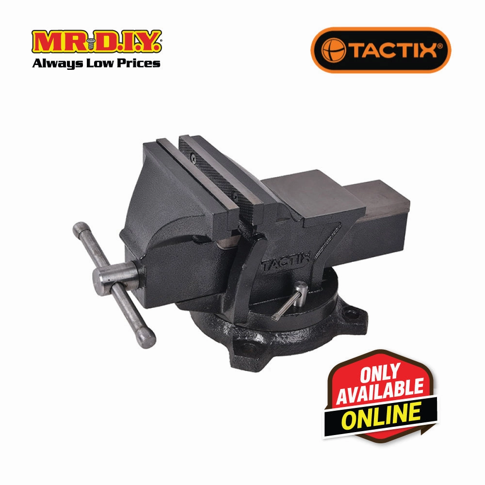 TACTIX Bench Vise With Swivel Base (4 Inch)