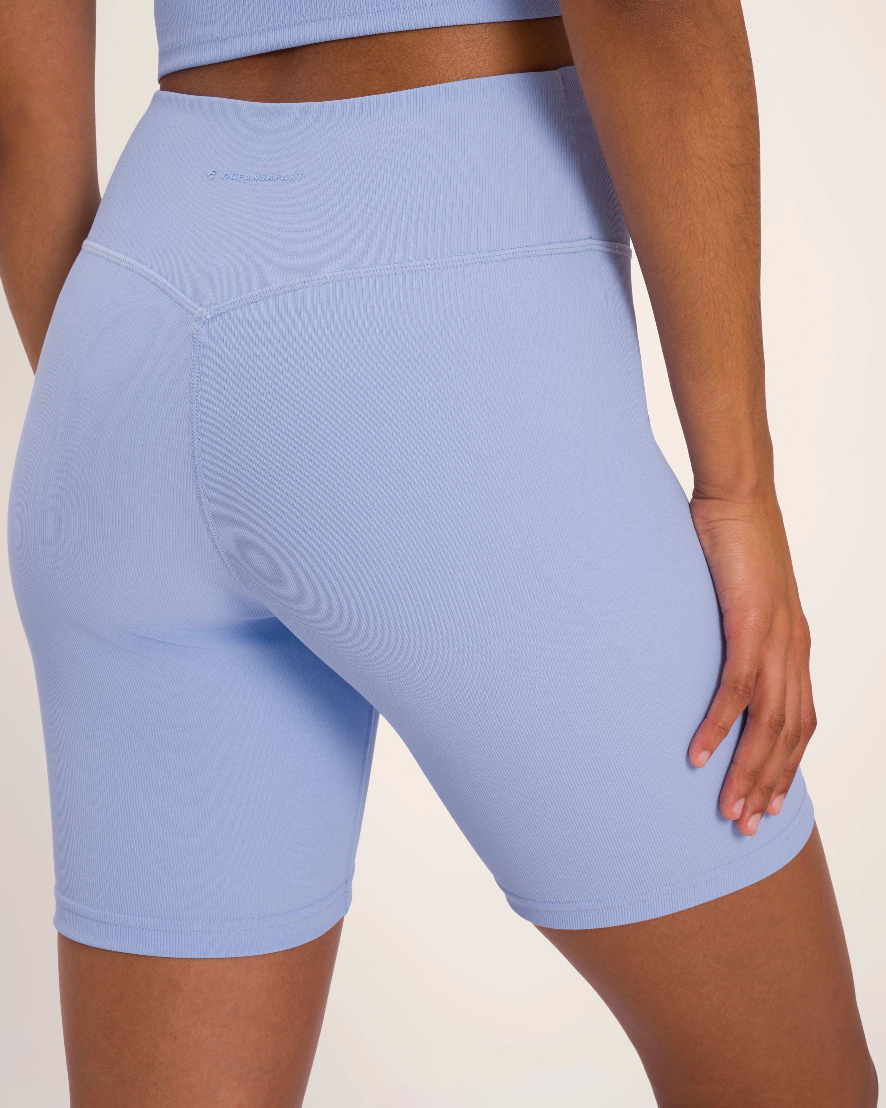 Talia Biker Set - Serenity Blue