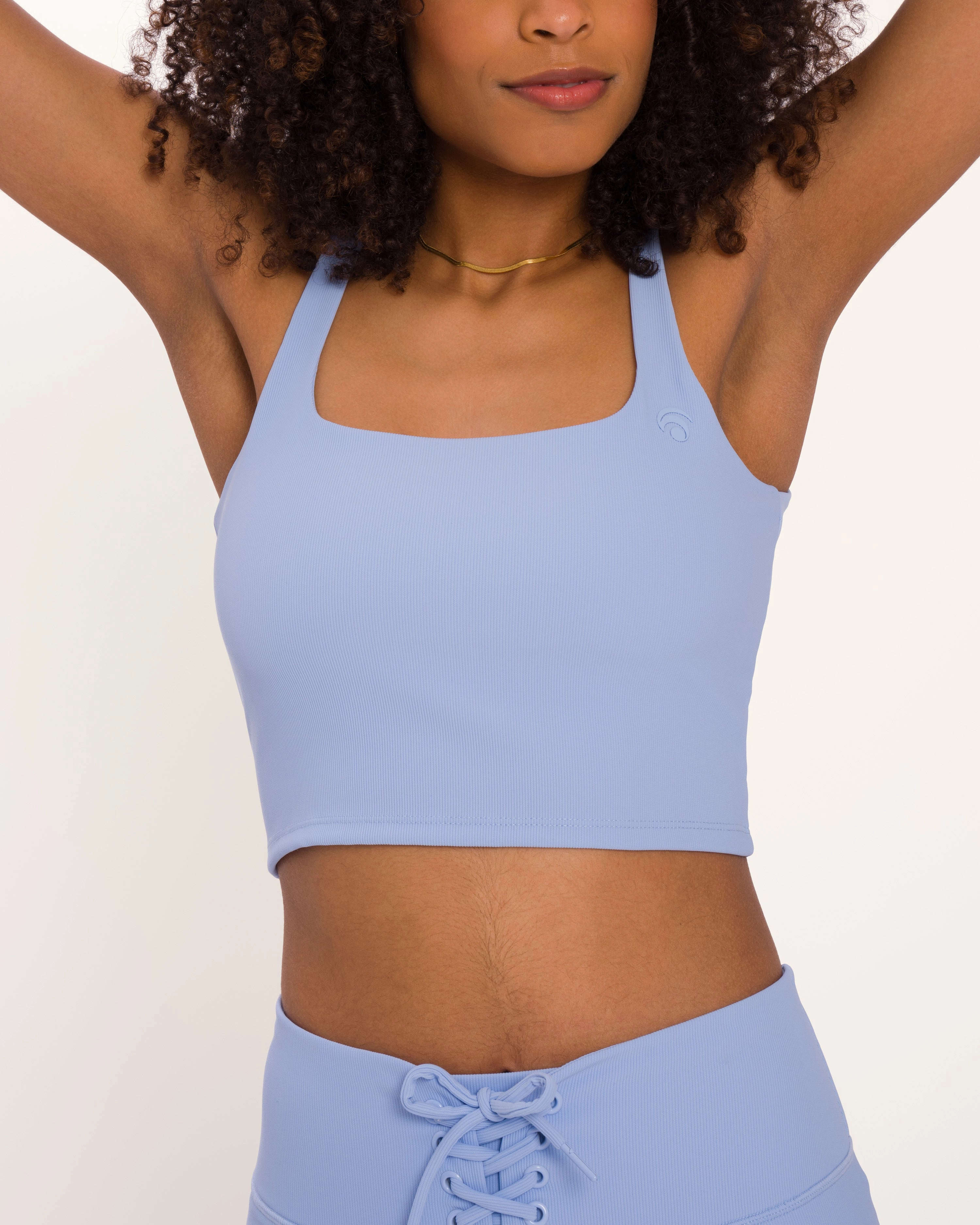 Talia Biker Set - Serenity Blue
