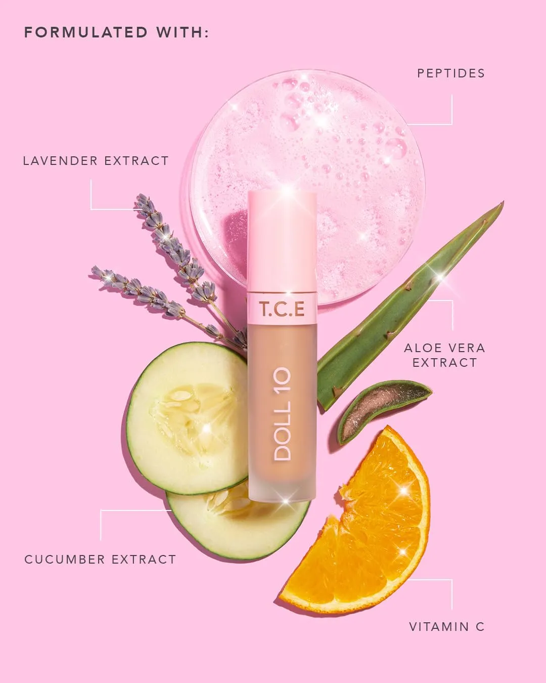 T.C.E This Covers Everything Super Coverage Concealer With Peptides (Light/Medium, 0.33 oz)