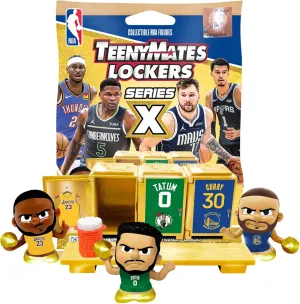 Teenymates Party Animal 2025 Lockers NBA Series X Basketball Figures, 1 Mystery Pack