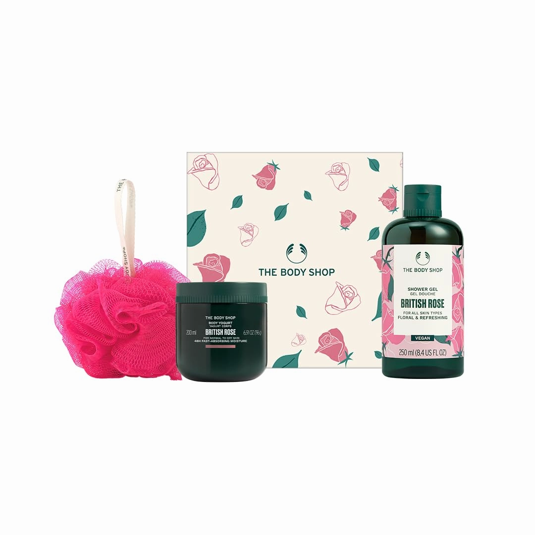 The Body Shop British Rose Bodycare Gift Set, For All Skin