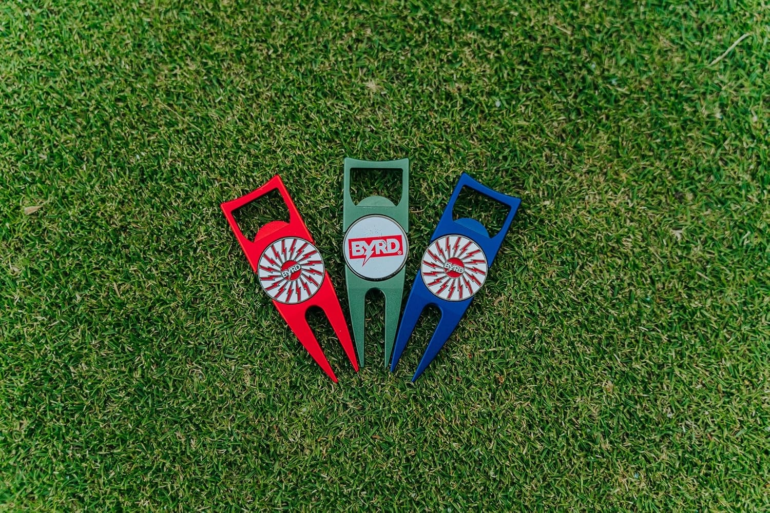 The Byrd Divot Tool - Premium Golf Accessories for Men - Golf Multitool with Green Repair, Bottle Opener, Ball Marker Holder, Club Rest - Essential Golf Balls Companion