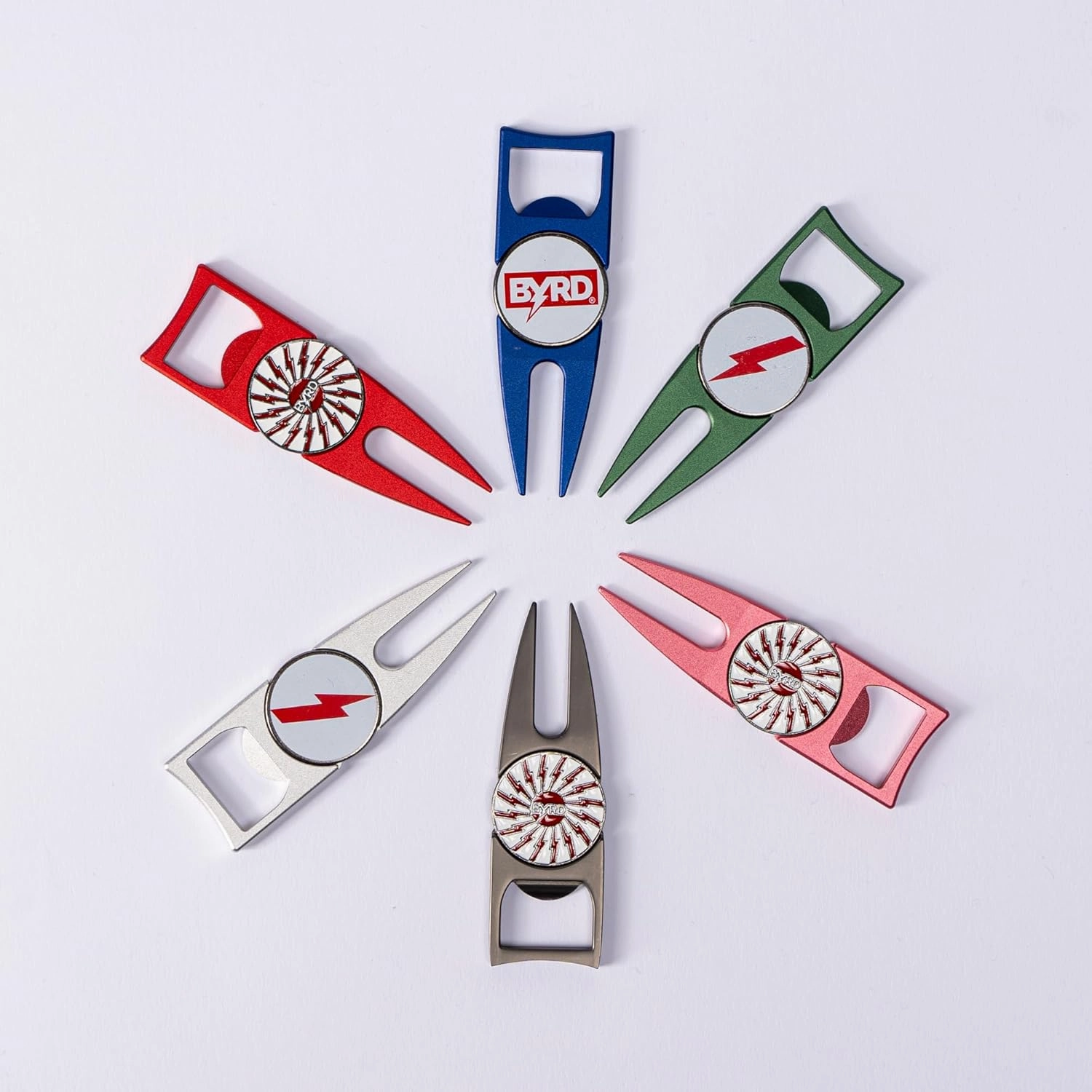 The Byrd Divot Tool - Premium Golf Accessories for Men - Golf Multitool with Green Repair, Bottle Opener, Ball Marker Holder, Club Rest - Essential Golf Balls Companion