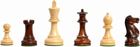 The House of Staunton - The Grandmaster II Series Chess Set - Pieces Only - 4.0" King - Anjan and Natural Boxwood