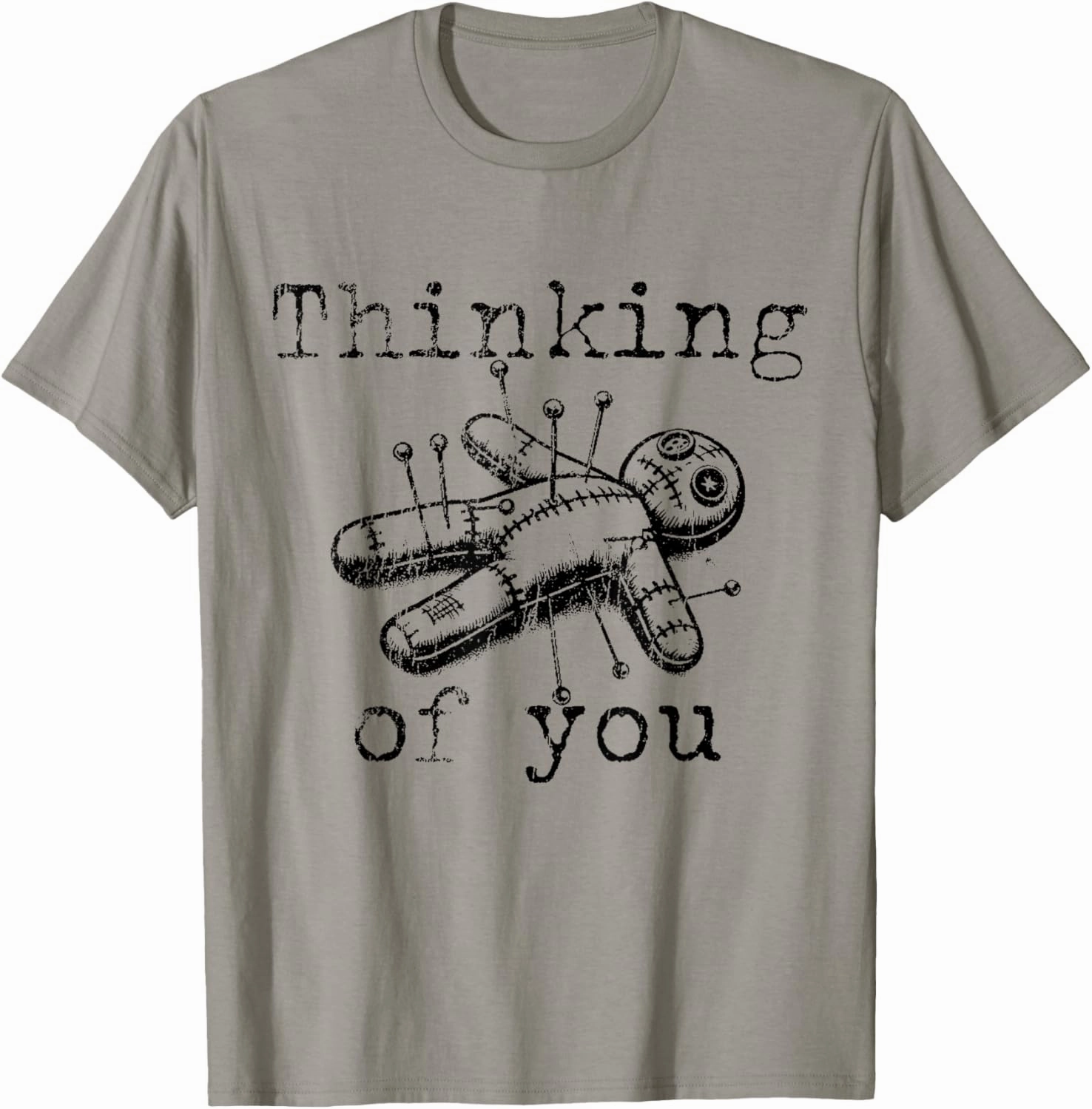 Thinking Of You Funny Vintage Voodoo Doll T-Shirt