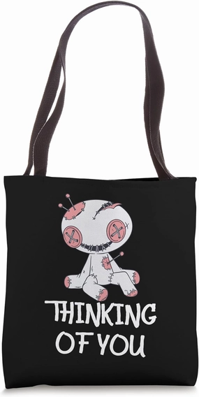 Thinking Of You Voodoo Doll Pastel Goth Satanic Ritual Lover Tote Bag