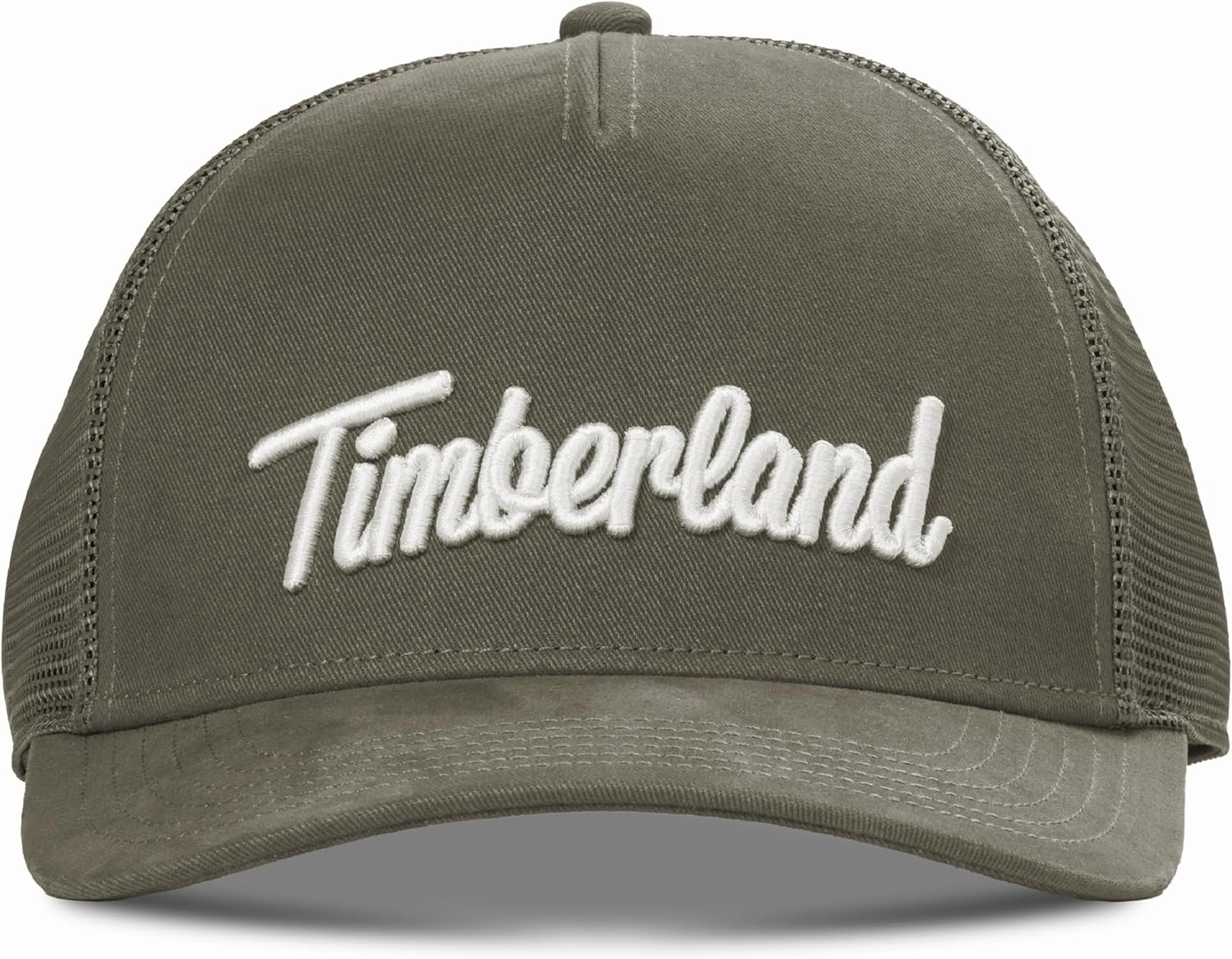 Timberland Trucker Hat for Men - Durable Cotton Twill, Adjustable Snapback Cap, Breathable Mesh Back