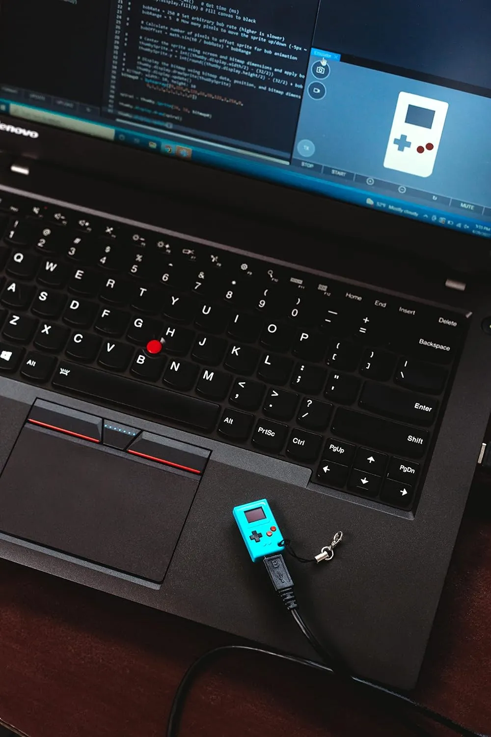TinyCircuits Thumby (Teal), Tiny Game Console, Playable Programmable Keychain: Electronic Miniature, STEM Learning Tool