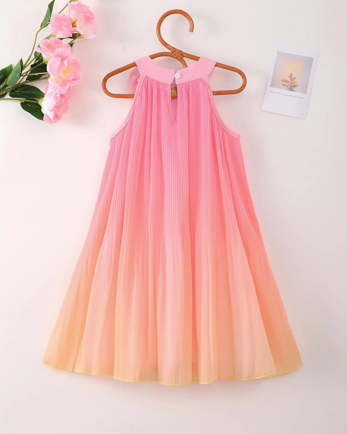 Toddler Girl Tulle Dress Summer Clothes Little Girl Ombre Halter Dress Kids Casual Sundress Toddler Princess Outfits