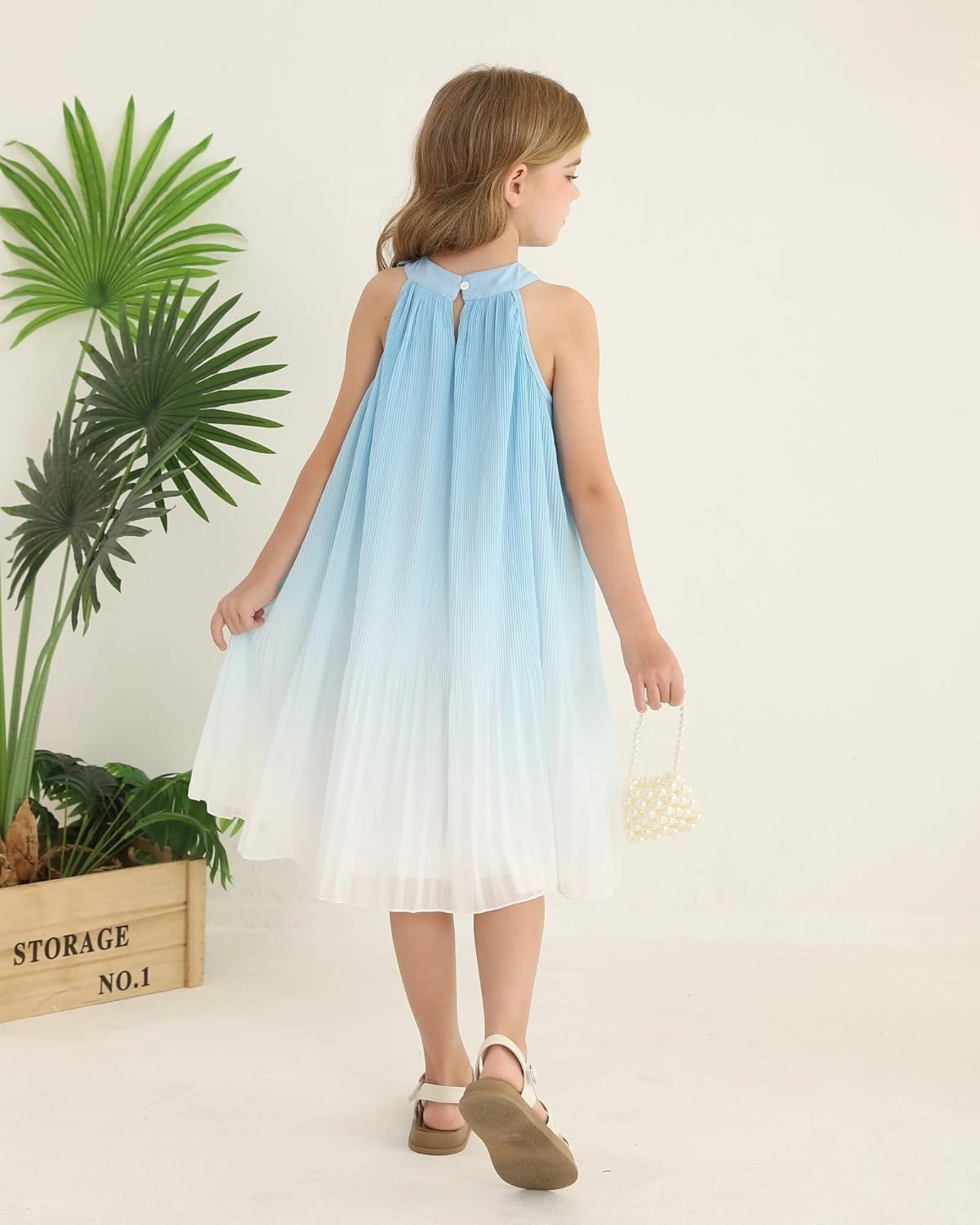 Toddler Girl Tulle Dress Summer Clothes Little Girl Ombre Halter Dress Kids Casual Sundress Toddler Princess Outfits