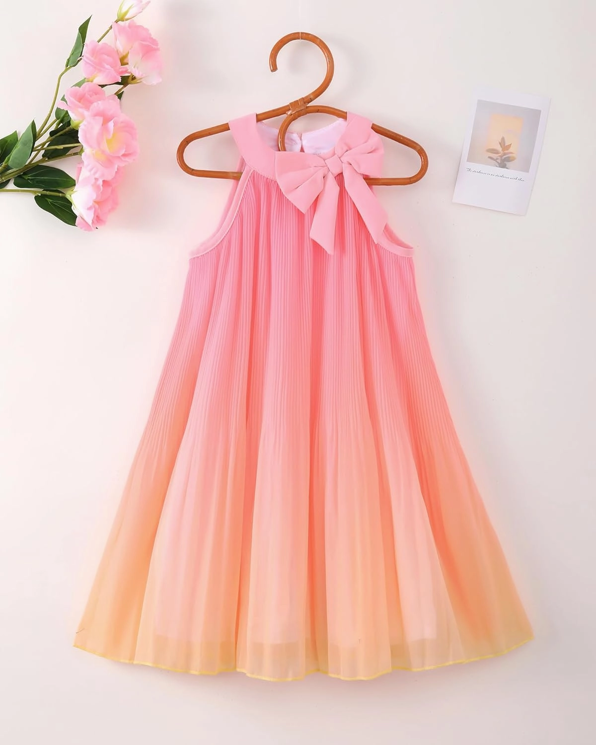 Toddler Girl Tulle Dress Summer Clothes Little Girl Ombre Halter Dress Kids Casual Sundress Toddler Princess Outfits