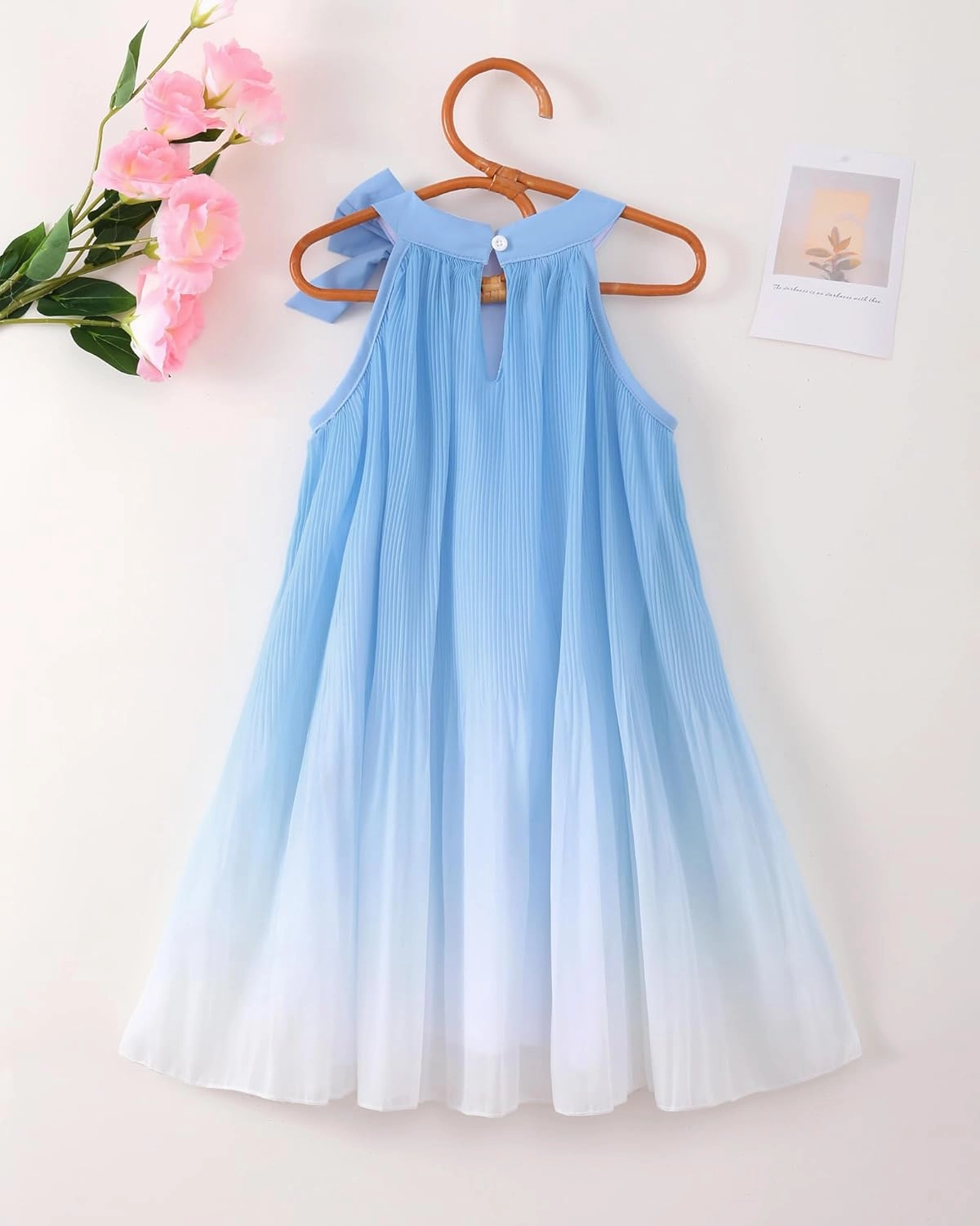Toddler Girl Tulle Dress Summer Clothes Little Girl Ombre Halter Dress Kids Casual Sundress Toddler Princess Outfits