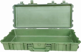 Tool Box Plastic Tool Box with Wheels Elongated Storage Box with 2 Handle for Durable Hand Drag or Carry for Car Truck Repair