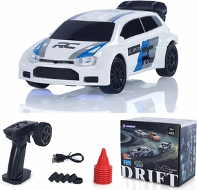 TOUCAN RC HOBBY 1/43 High Speed Radio Controlled Racing Car 2.4G Polo RC Drift Vehicle 4WD RTR Mini Model Toy Radio Battery for Children Gifts