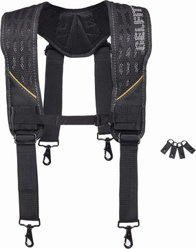 ToughBuilt - GelFit Suspenders for Tool Belt- Even Weight Distribution, Comfortable, Durable - (TB-CT-51G)