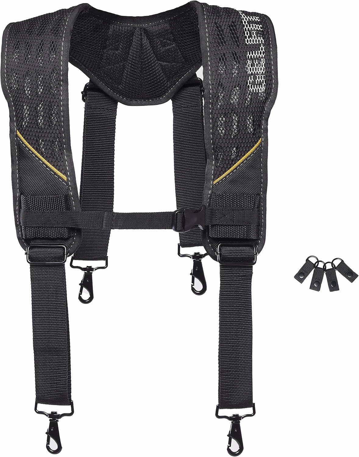 ToughBuilt - GelFit Suspenders for Tool Belt- Even Weight Distribution, Comfortable, Durable - (TB-CT-51G)