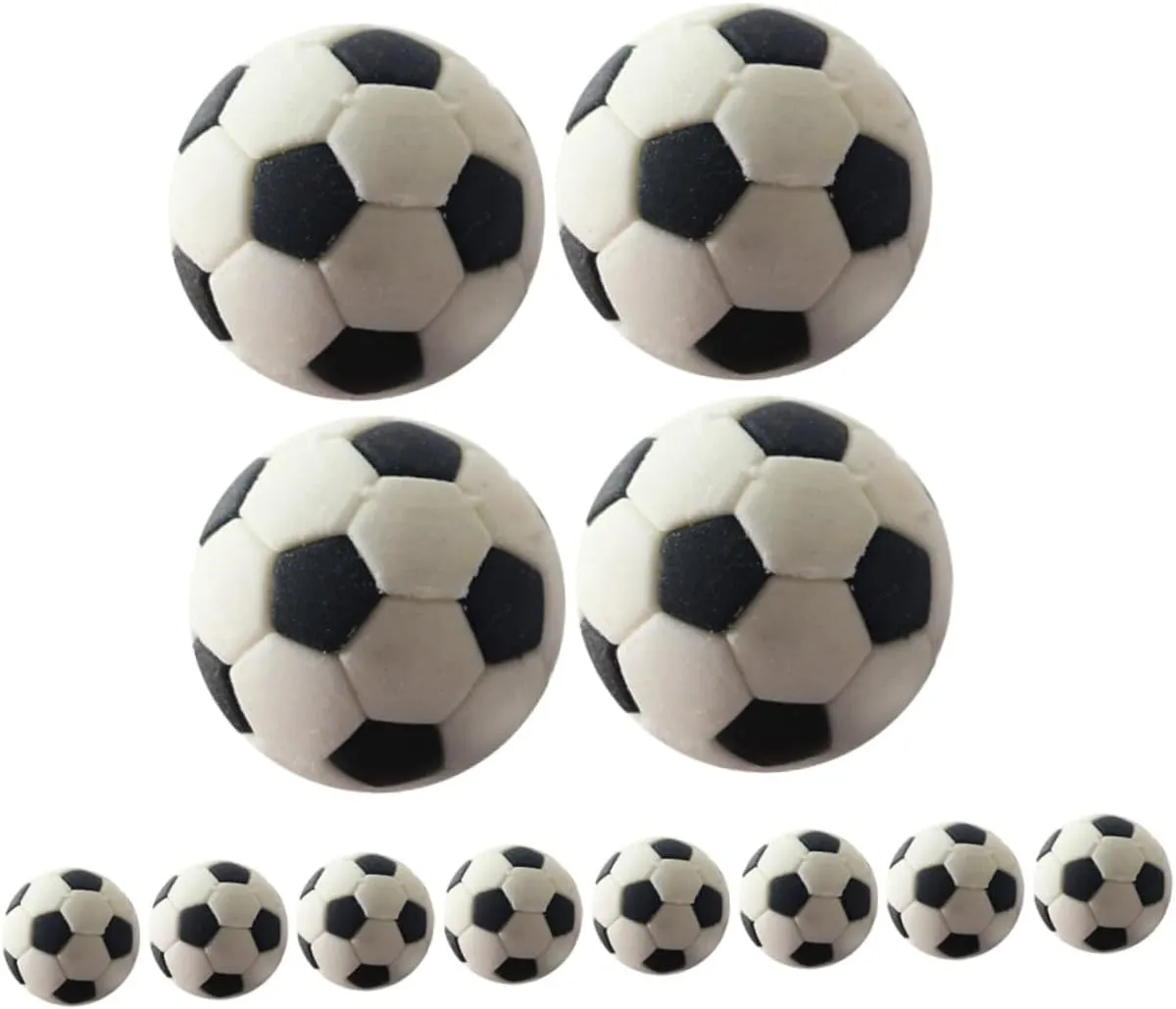 TOYANDONA 12pcs Miniature Soccer Balls Model Landscape Ball Doll Soccer Toys Toy pingpong Cup mini House Photo Props Sports Ball Beach Ball mini Sports Ball Statues Props