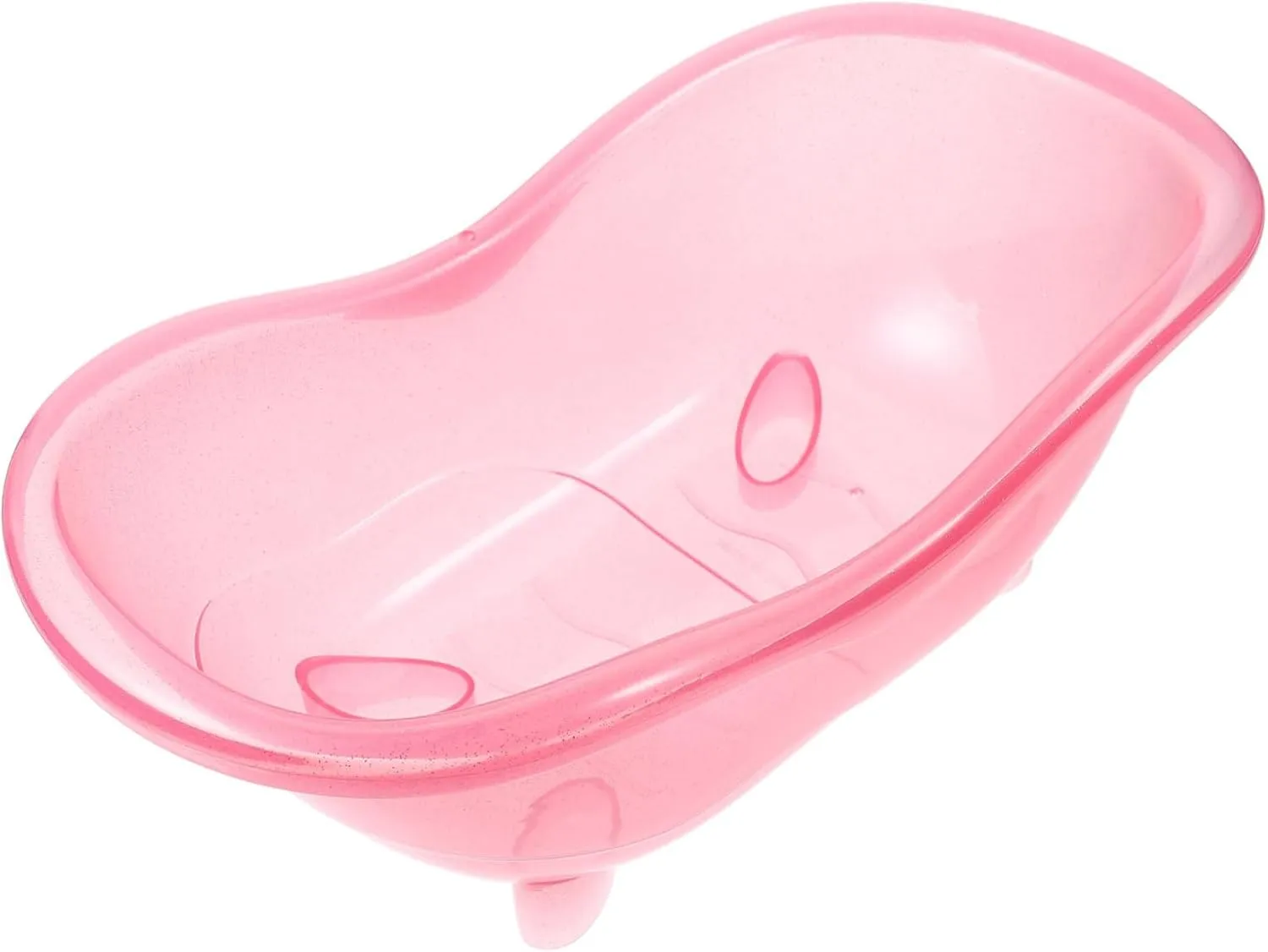 TOYANDONA Mini Bathtub Statue DIY Landscape Decor Doll House Shower Bathtub Plastic Miniature Bathtub Pink Miniature Bathing Tub Accessory
