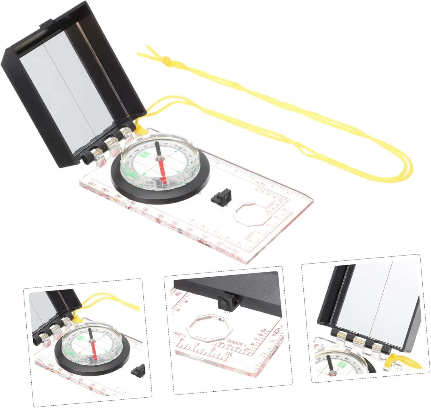 Toyvian Outdoor Compass Measuring Scale Tool for Surveying Mapping and Practical Navigation Durable Design for