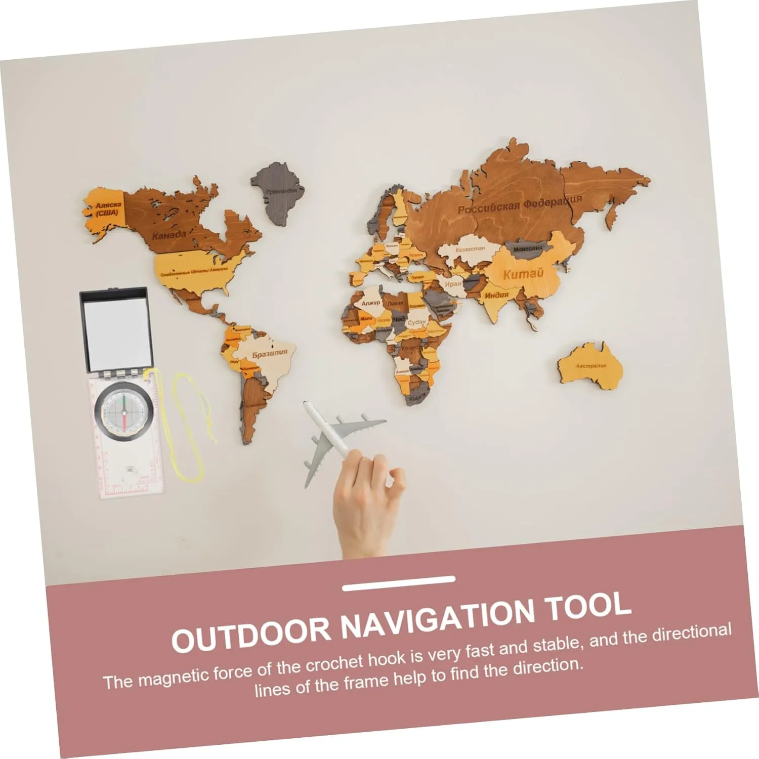 Toyvian Outdoor Compass Measuring Scale Tool for Surveying Mapping and Practical Navigation Durable Design for