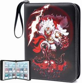 Trading Card Binder for One Piece Card Game,9 Pocket with 50 Sleeves up to 900 Cards One Piece TCG Card Binder,Waterproof Card Storage Bag with Sleeves,one piece for card Display Case