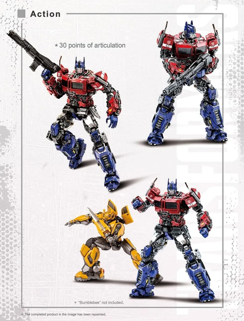 Transformers Optimus Prime Figure Model Kit – Freightliner FLA Cabover Easy to Assemble 3D Articulated Action Figure Pre Painted Collectible Series Toys Hobby 03111