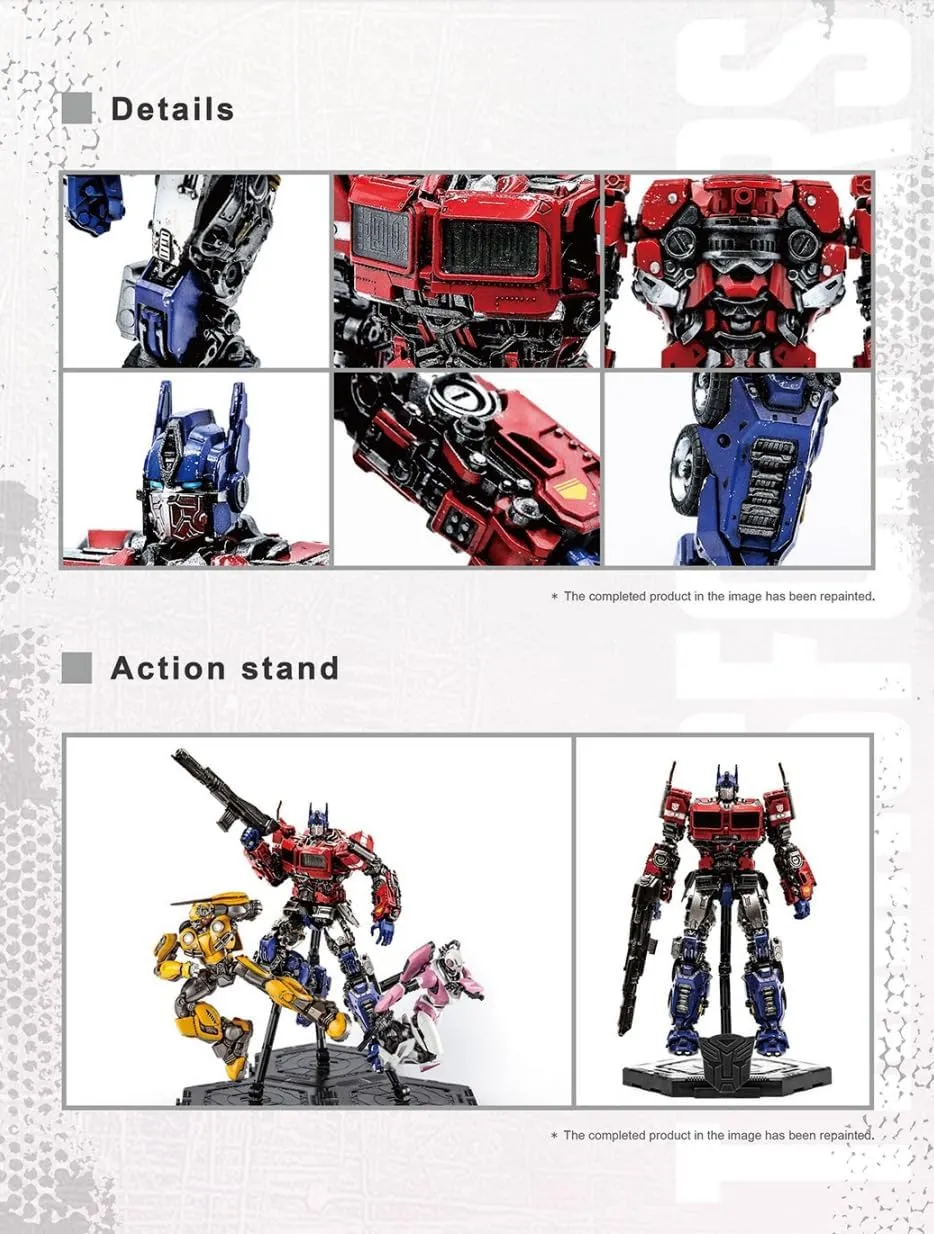 Transformers Optimus Prime Figure Model Kit – Freightliner FLA Cabover Easy to Assemble 3D Articulated Action Figure Pre Painted Collectible Series Toys Hobby 03111