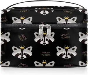 Travel Makeup Bag, Cute Animal Cosmetic Bag for Women Girls, Portable Large Toiletry Bag Case Organizer for Toiletries Accessories Brushes