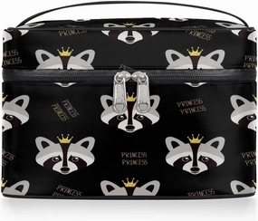 Travel Makeup Bag, Cute Animal Cosmetic Bag for Women Girls, Portable Large Toiletry Bag Case Organizer for Toiletries Accessories Brushes