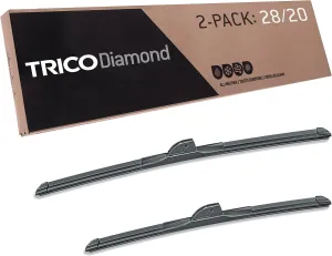 TRICO Diamond 28"   20" Premium Automotive Replacement Windshield Wiper Blades (Set of 2), Passenger and Driver Side All-Weather Beam Wiper Blades for Select Vehicle Models
