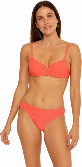 Trina Turk Women's Standard Empire Underwire Bikini Top-Adjustable, Tie Back, Swimwear Separates