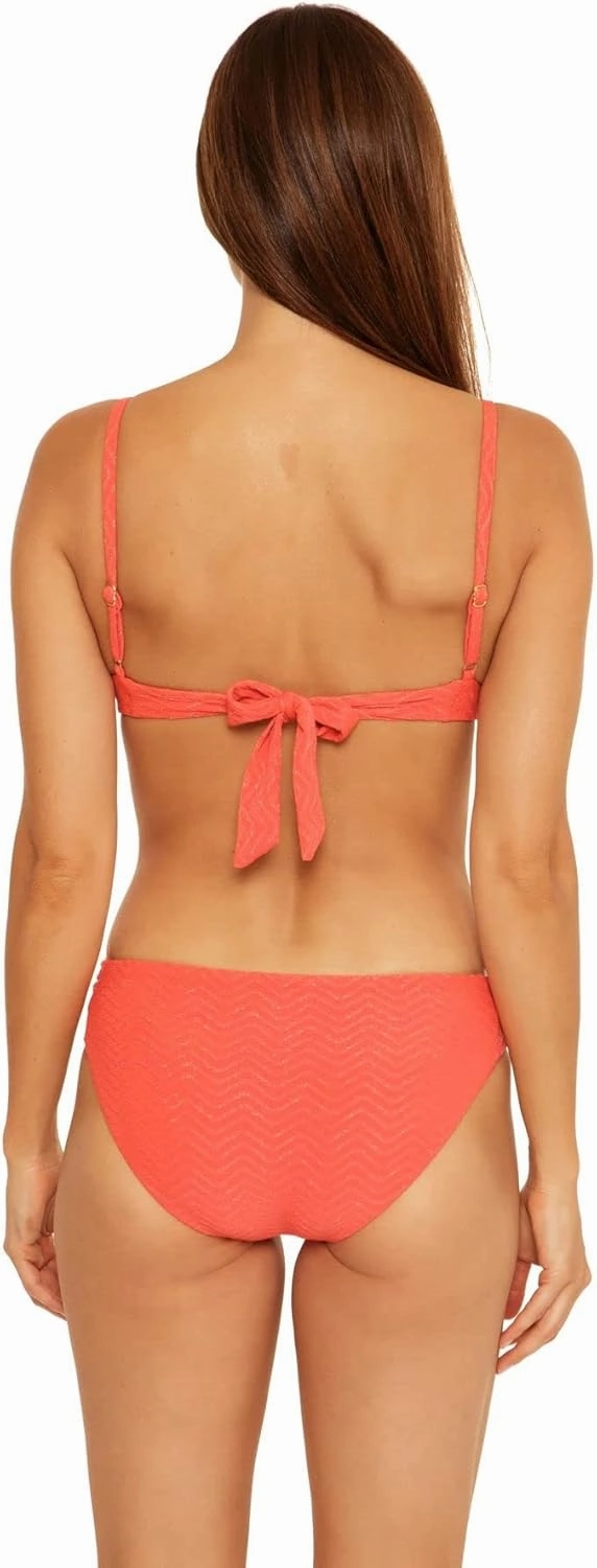 Trina Turk Women's Standard Empire Underwire Bikini Top-Adjustable, Tie Back, Swimwear Separates
