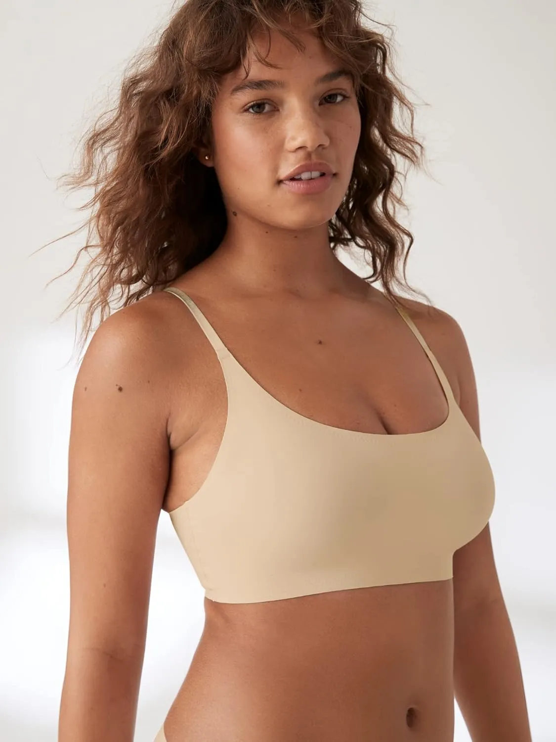 True & Co Women's True Body Boost Scoop Neck Adjustable Strap Bra