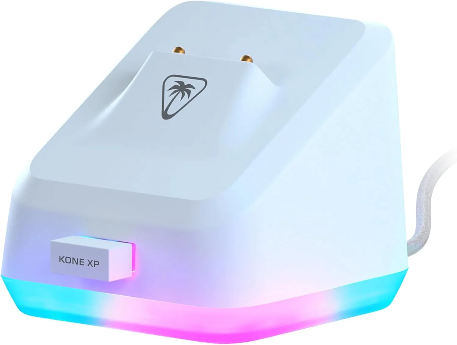 Turtle Beach Kone XP Air Wireless Customizable Ergonomic RGB Gaming Mouse, Bluetooth, 19K DPI Optical Sensor, 100-hour Battery & Charging Dock, 29 Programmable Inputs & RGB Lighting, 4D Wheel – White