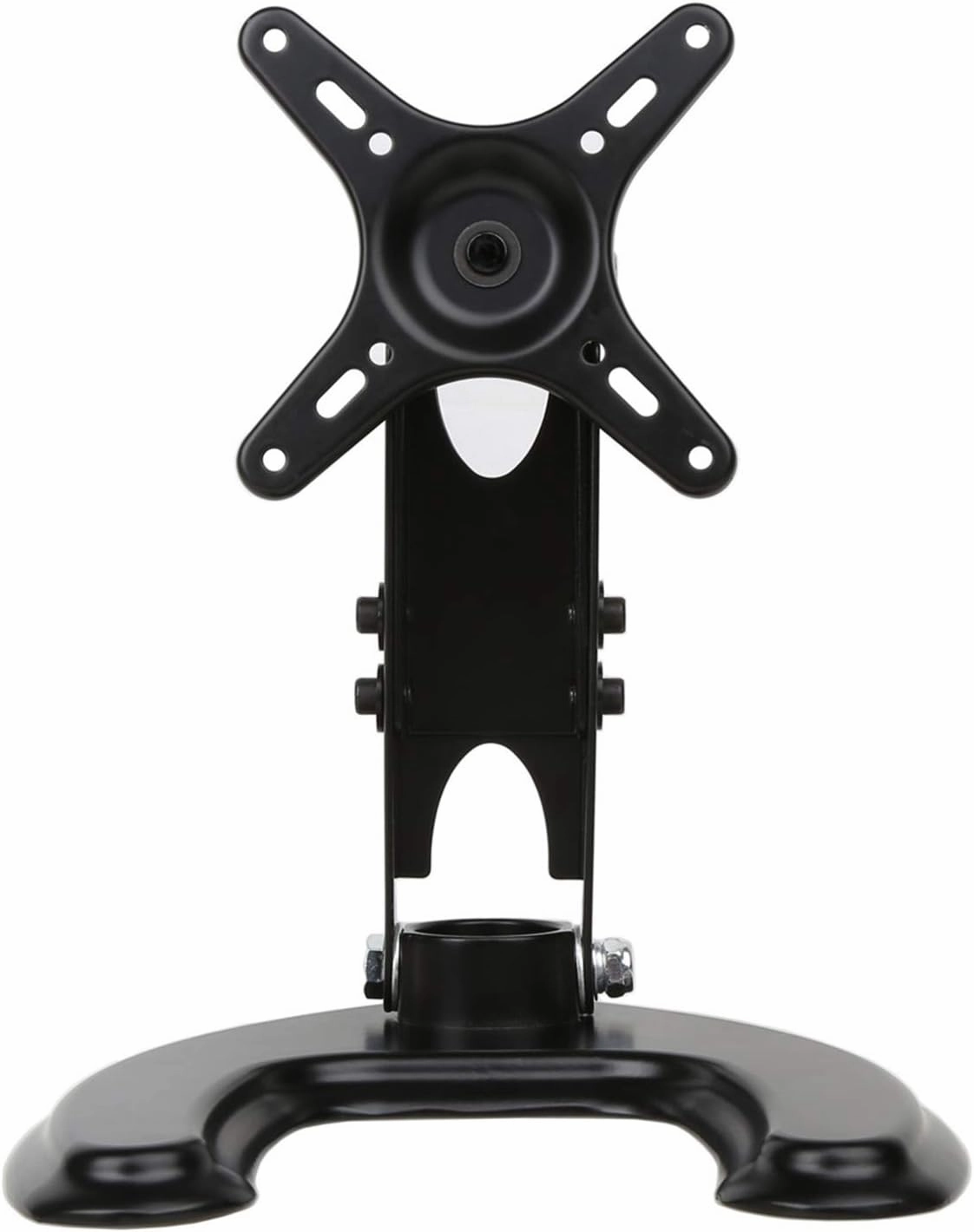 U-Shape 10" to 27"inch 180 Degree Adjustable LCD Monitor Stand Mount Folding VESA Monitor Stand All-Metal-Body With VESA Hole 75x75mm 100x100mm