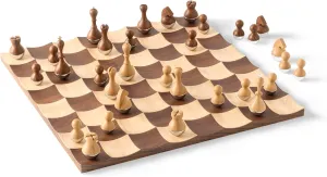 Umbra Wobble Chess Set 15 x 15 x 1 Inch (38 x 38 x 3 cm)