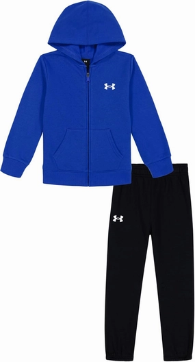 Under Armour boys Long Sleeve Logo Hoodie & Joggers Set, Baby & Toddler