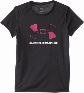 Under Armour Girls' Tech Big Logo Short Sleeve T Shirt