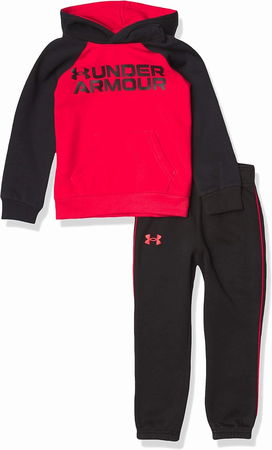Under Armour mens Long Sleeve Logo Hoodie & Joggers Set
