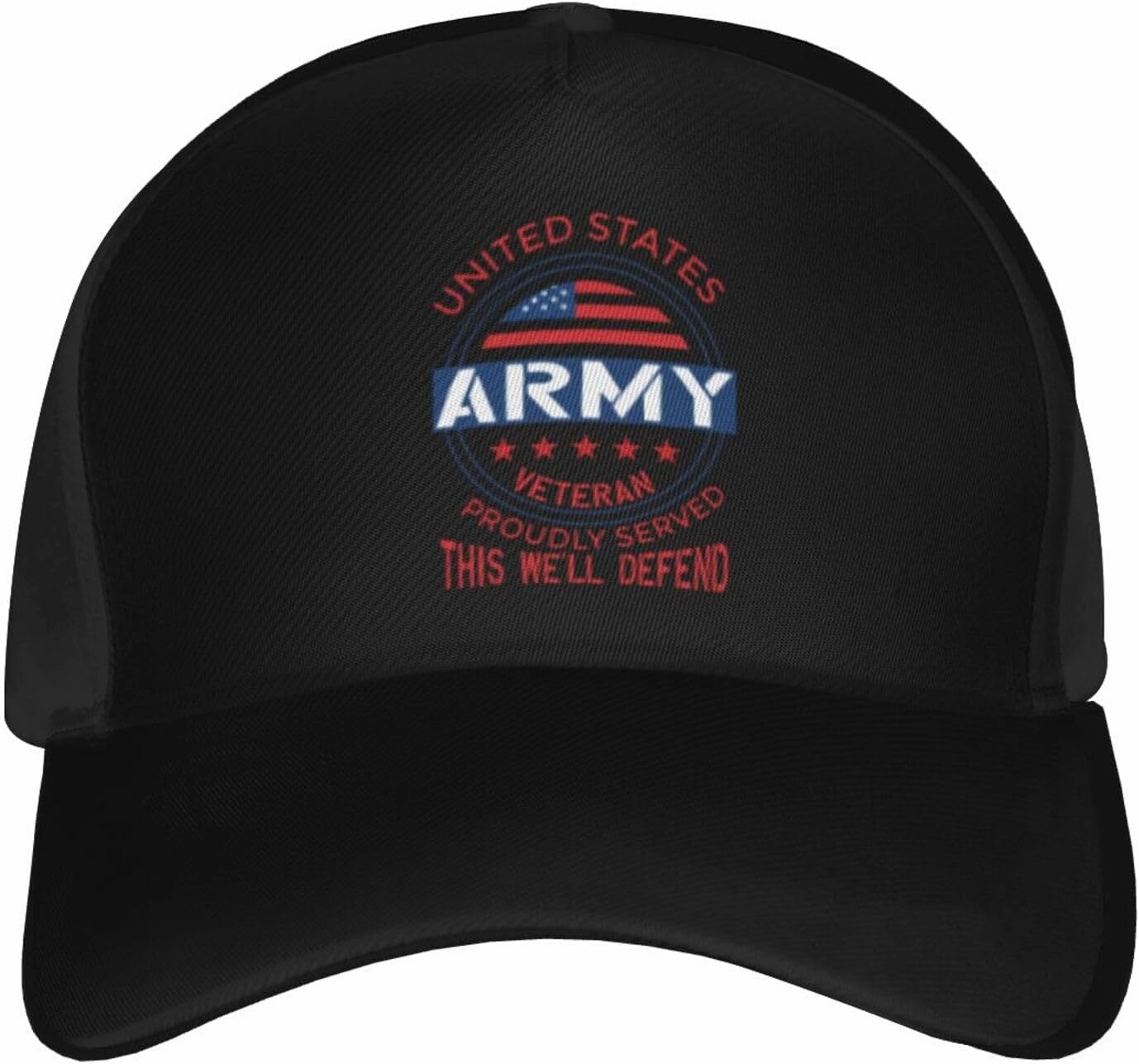 United States Army Veteran Proudly Baseball Cap Men's and Women's Baseball Hat Adjustable Casual Outdoor Breathable Caps Truck Driver Hat Dad Cap