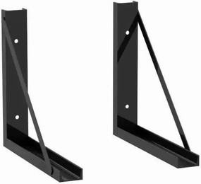 UWS TBUB-1818-LB 18" x 18" Underbody Tool Box Mounting Brackets, Black Steel