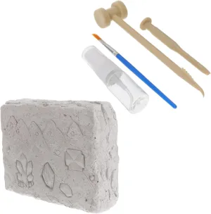 Vaguelly 1 Set Natural Stone Excavating for Educational DIY Digging Adventure Safe High Grade and Stimulates Curiosity and Present for Young Geologists
