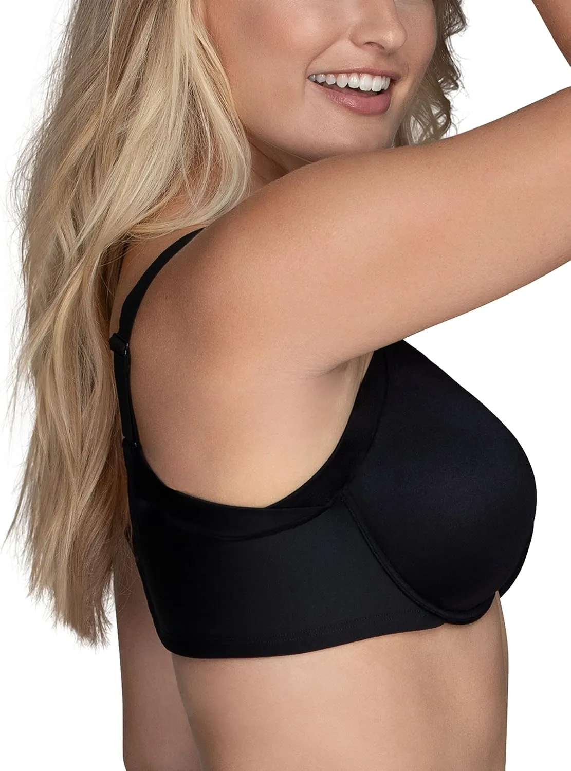 Vanity Fair Women's Beauty Bra with Extended Side & Back Smoothing