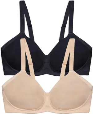 Vanity Fair Women's Full Figure Wireless Bra, Extended Side & Back Smoothing, Lightly Lined Cups Up to DDD