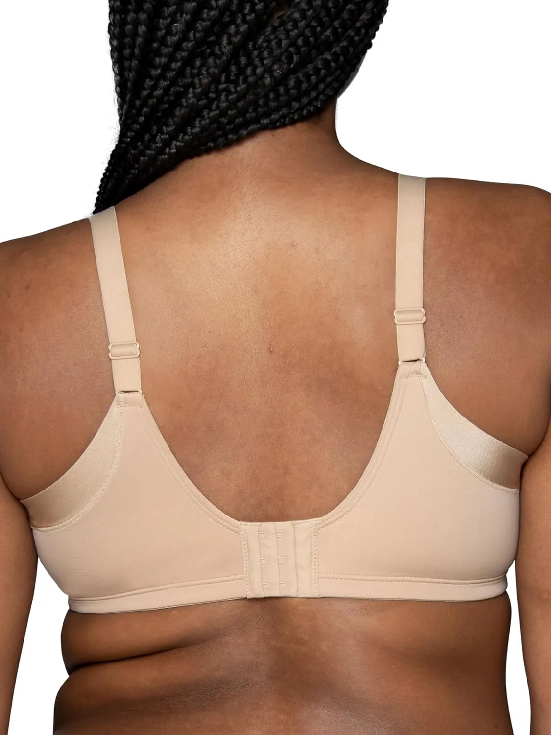 Vanity Fair Women's Full Figure Wireless Bra, Extended Side & Back Smoothing, Lightly Lined Cups Up to DDD