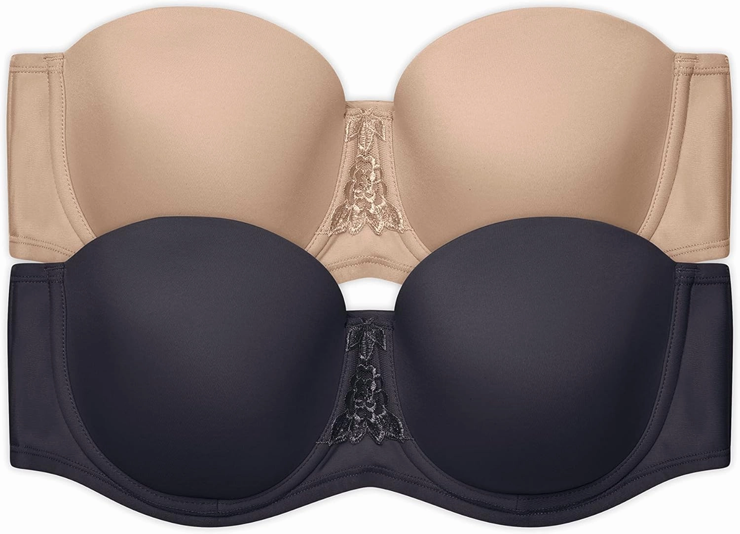 Vanity Fair Women's Beauty Back Smoothing Strapless Bra, 4-Way Stretch Fabric, Lightly Lined Cups Up to H