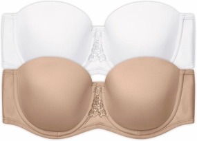 Vanity Fair Women's Beauty Back Smoothing Strapless Bra, 4-Way Stretch Fabric, Lightly Lined Cups Up to H