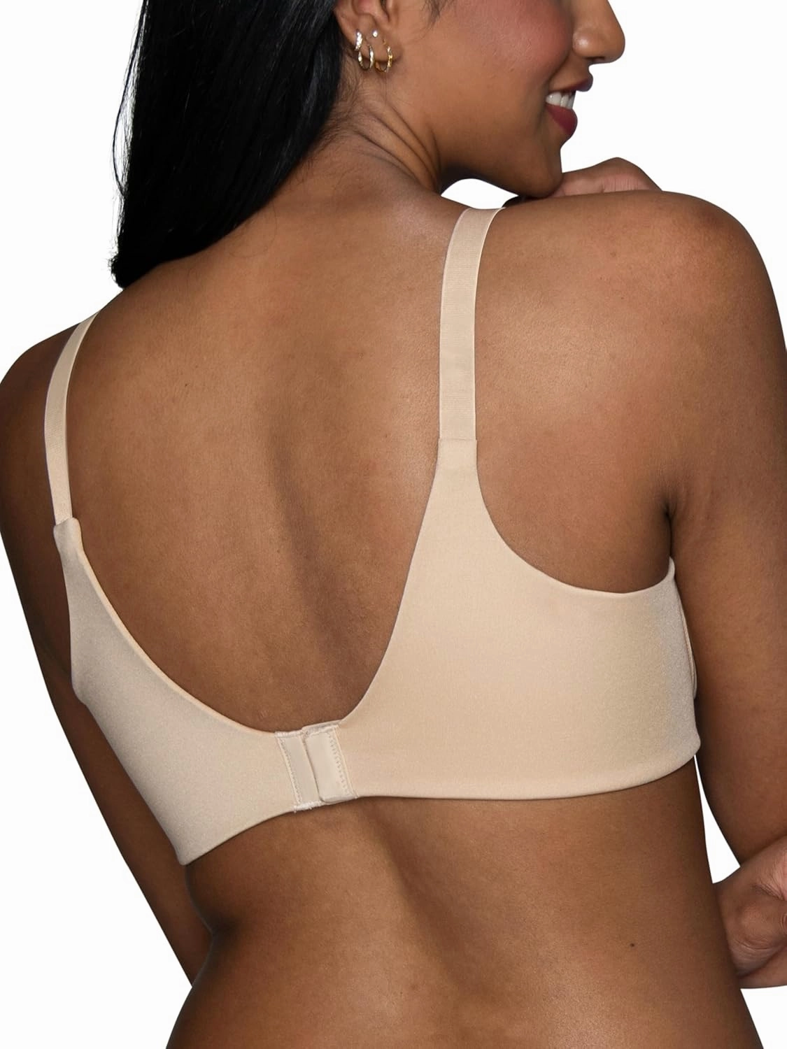 Vanity Fair Women's Full Coverage Beauty Back Smoothing Bra, 4-Way Stretch Fabric, Lightly Lined Cups up to DD