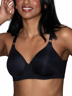 Vanity Fair Women's Full Coverage Beauty Back Smoothing Bra, 4-Way Stretch Fabric, Lightly Lined Cups up to DD